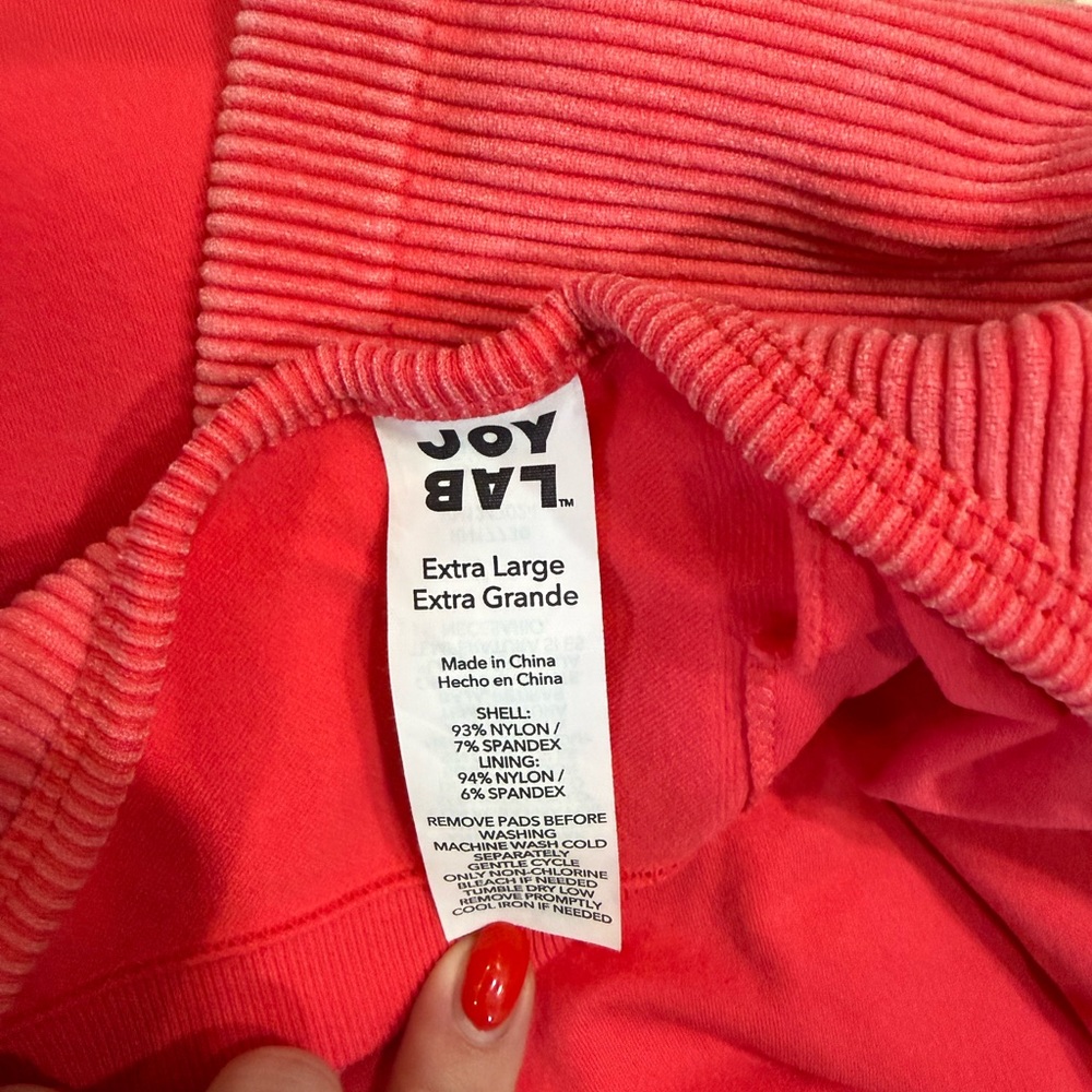 JoyLab Coral Ribbed Activewear Set - Picture 4 of 7